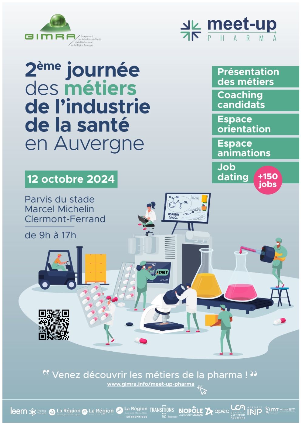 Deuxième Journée des Métiers de l’Industrie de la Santé en Auvergne